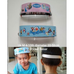 Baby Face Shield Sticker Besar uk M 4-10th (diameter 55-58cm) idr 20rb per pc