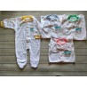 Sleepsuit Baby Miyo Putih List Warna Tutup Kaki idr 28rb per pc