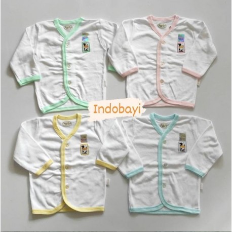 Baju Panjang Hachi Polos Putih KD Uk 14 0-6bl idr 70rb per 4pc
