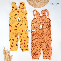Romper Overall Baby Terry Panjang Boy Uk 12-18bll idr 40rb per pc