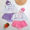 Dress Baby Lucky Premium Tutu Garis + Bando 0-9bl idr 64rb per stel
