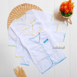 Baju Panjang Leo Polos Putih Newborn idr 19rb per 3pc