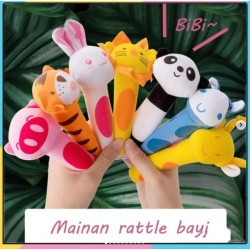 Mainan bayi Boneka Rattle Stick Animal 6 Motif Bisa Bunyi Cit-Cit saat dipencet idr 17rb per pc