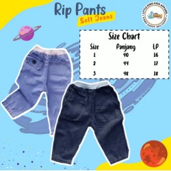 Celana Keimutan rip baby soft jeans
