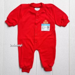 Sleepsuit Baby Miyo Merah Buka Kaki 0-3bl idr 28rb per pc