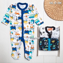 Sleepsuit Libby Baby Boy 0-3, 3-6bl, 6-9bl idr 145rb per pack isi 3pc