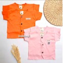Baju Pendek Hello Baby Polos Pink Oreng 0-3bl idr 13k per pc