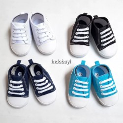 Sepatu Baby Kets Tali Navy Black idr 35rb per pasang
