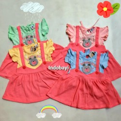 Dress Baby Overall Oyuki 6-18bl idr 45rb per pc (Overal nempel)