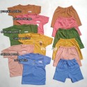 Setelan Pendek New Color Baby Kids Little Q Polos uk S, M, L, XL, XXL