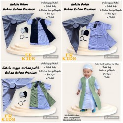 Paket Perlengkapan Aqiqah Baby Boy Jubah Habibi Baby Set idr 110rb per set