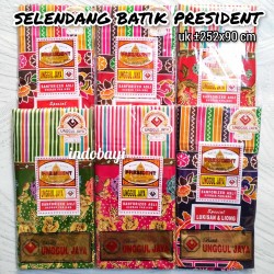 Selendang Batik President Unggul Jaya idr 70k