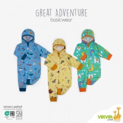Sleepsuit Baby Velvet Junior TBK Magical Adventure 0-3bl idr 30k per pc