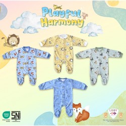 Sleepsuit Libby Baby Playful Harmony Tutup Kaki 0-3bl idr 33rb per pc