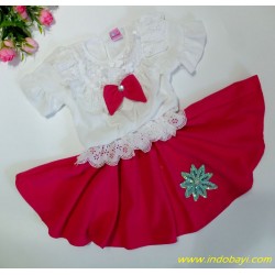 Dress Baby Sabrina Putih uk 1-2th 2-3th 3-4th idr 85rb per pc